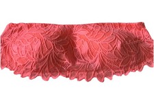 Stunning Side Fastening Strapless Padded Non Wired Bra Coral Pink Size 14