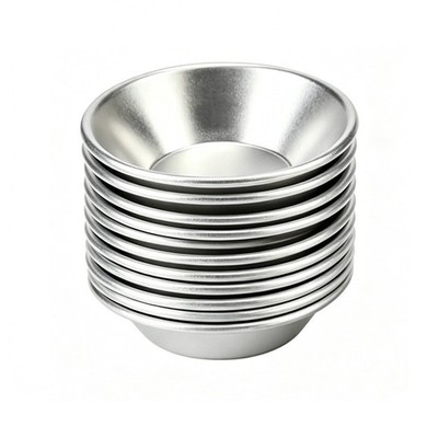 Aluminium Eier Tortenformen 10 Stück 7x4x2,5 cm leicht wärmeleitend