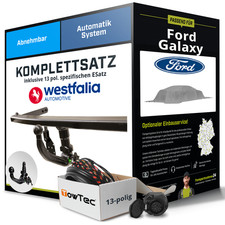 Für FORD Galaxy II Typ WA6 Anhängerkupplung abnehmbar +eSatz 13pol 06- Set NEU