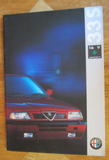 ALFA ROMEO 33S 16V 4WD BROCHURE.  1991. 32 PAGE.