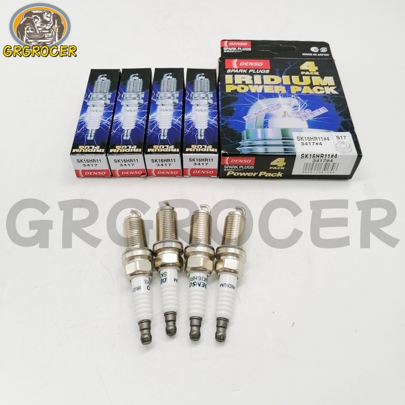 4x Denso Spark Plug 90919-01233 For Highlander Camry RAV4 SK16HR11 3417 NEW