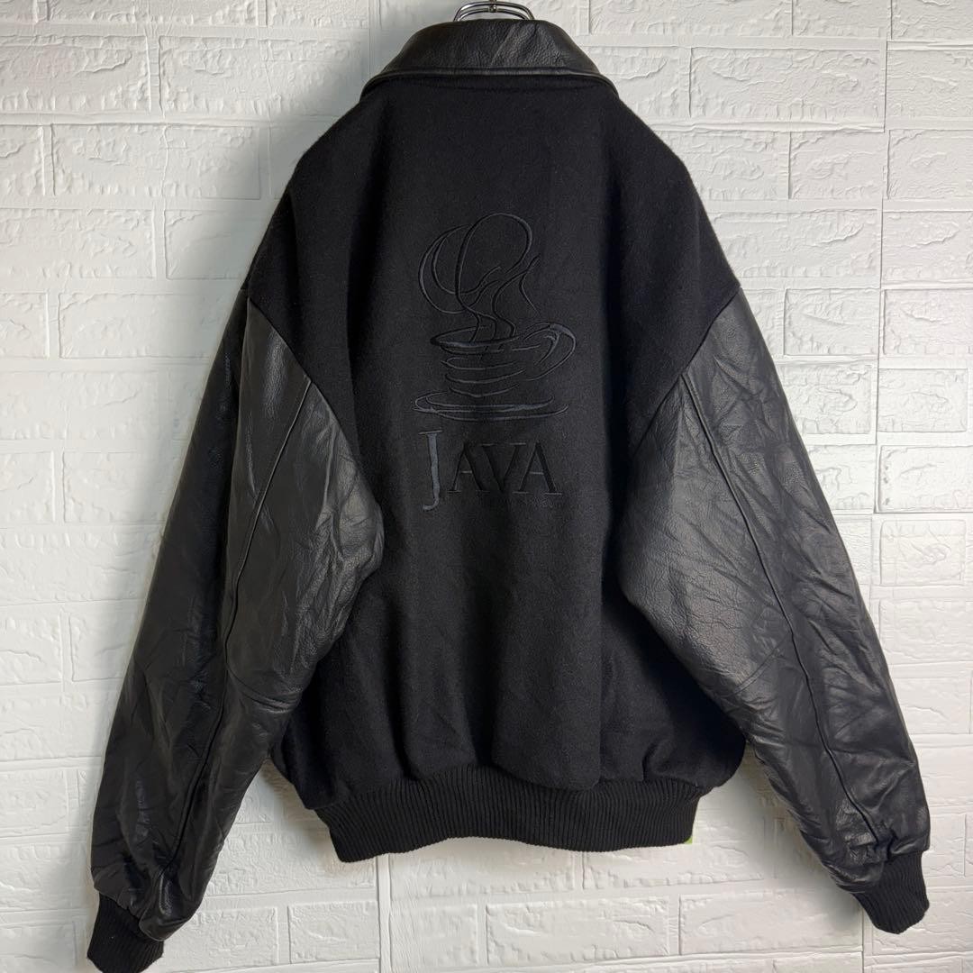[Super Rare] CPS 90s JAVA Leather Stadium Jacket … - image 2