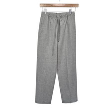 The Group by Babaton Grey Straight Leg Drawstring Trousers XXS Heathered Pants