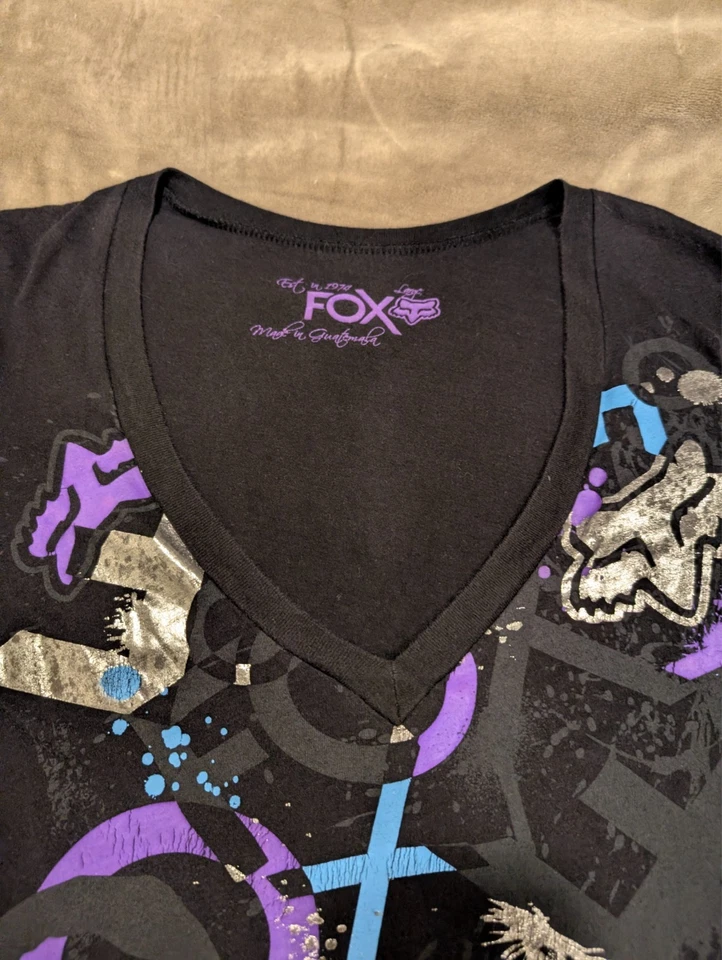 Camiseta Fox Moto Gráfica Y2K Mujer Talla L Foto 4 de 4