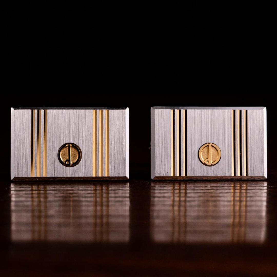 Dunhill Cufflinks No case Rectangular Shape Strip… - image 3