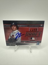 JR Ritchie Signed 2022 Bowman Draft Night Baseball Card # BDN-6 Atlanta Braves 2