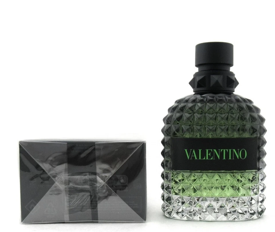 Valentino Uomo Born In Roma Green Stravaganza 3,4 oz. EDT Spray para Hombre Nuevo Foto 3 de 4