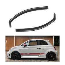 For Fiat 500 or Fiat Abarth 2007-Up 3 Door Hatchback Wind Deflectors 2pc Tinted
