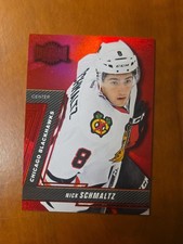 2016-17 Fleer Showcase Universe Precious Metal Gems Red Nick Schmaltz RC 139/150