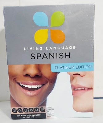 Living Language Spanish, Platinum Edition 3 Books, 9 Audio CDs, Online Course 