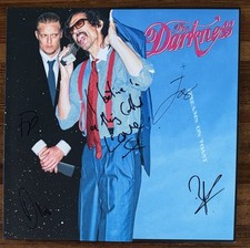 THE DARKNESS SIGNED + QUOTE DREAMS ON TOAST VINYL LP BECKETT BAS COA AUTOGRAPH