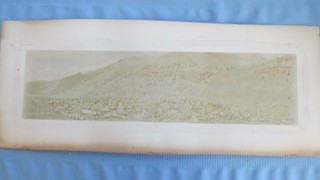 1890's Telluride Colorado Panoramic Colorized Photograph Moore Bros. Mining Town