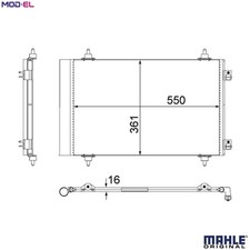CONDENSER AIR CONDITIONING AC 487 000S FOR PEUGEOT EXPERT/Platform/Chassis/Van
