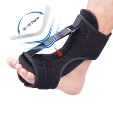 Plantar Fasciitis Night Splint Adjustable Foot Drop Ankle Brace Support Toe Pain
