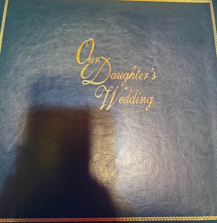 Traditional Dry-Mount Photo Album Book Bound 4x6in Dark Green Gold