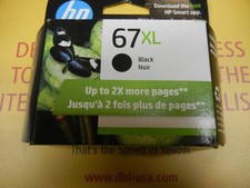 Genuine HP 67 XL 67XL Black Ink Cartridge - New -EXP 01/2027
