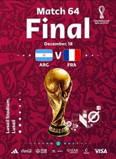 Programme Argentina v France 2022 FIFA World Cup Final in Qatar