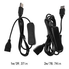 Male to Female USB Extension Cable With ON OFF Switch for PC Data Line Charger
