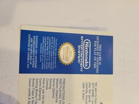 Spy Vs Spy Nintendo NES Instruction Manual Only