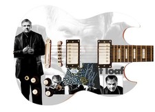 Meat Loaf Signed Autographed Custom Photo Graphics Guitar ACOA ACOA