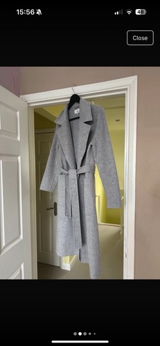 Reiss Long Cost Grey Size 8 - Picture 2 of 9