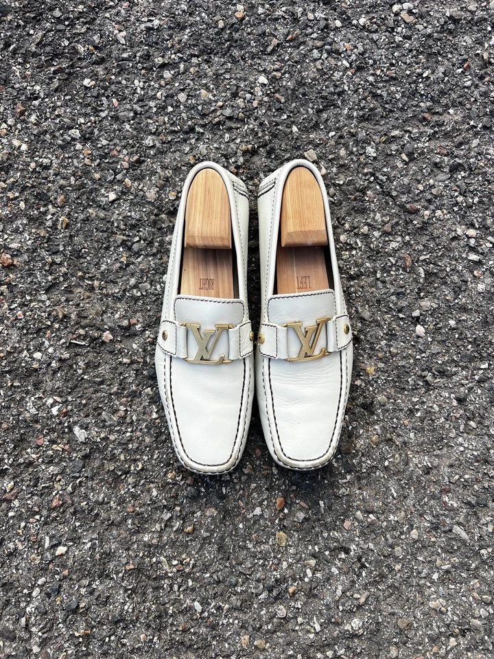 Louis Vuitton Men's Monte Carlo Moccasin Loafers Leather US 9 no box - Image 2 of 4