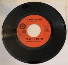 Rare Soul* Vonciel Myers-It Won't Be Easy. Gaynote Records  1967
