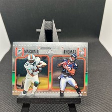 2010 Topps Chrome Gridiron Lineage Marshall & Thomas Football Card