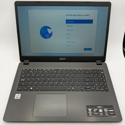 Acer Aspire 3 A315-56 i5-1035G1 12GB RAM 512GB SSD 15.6'' Win11 Laptop Bat 91%
