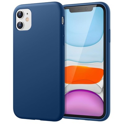 JETech Silikon Case iPhone 11 6,1'', Stoßfest, Soft Touch, Blau