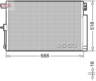 Condenser, Air Conditioning DENSO DCN06019