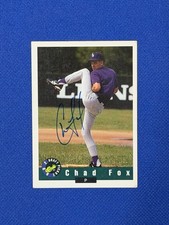 1993 Classic #100 Chad Fox Reds Signed Auto autograph V’