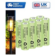 Eco-Friendly AA 300mAh Rechargeable Batteries for Solar Garden Lighting - 8-Pack 53.99 per battery