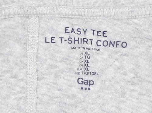 Gap Women’s Grey Glitter Pineapple Easy Tee T-Shirt XL - Picture 5 of 12