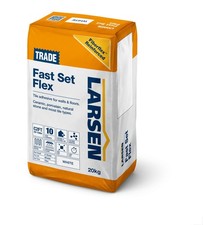 Larsen Fast Rapid Set Flexible Tile Adhesive 20 Kg White