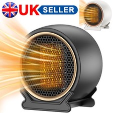 Fan Heater Portable Electric Space Heater Silent 2 Settings Warm Air Upright UK
