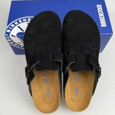 NEW Birkenstock Boston Suede Leather Soft Footbed Unisex Shoes Select Sizes