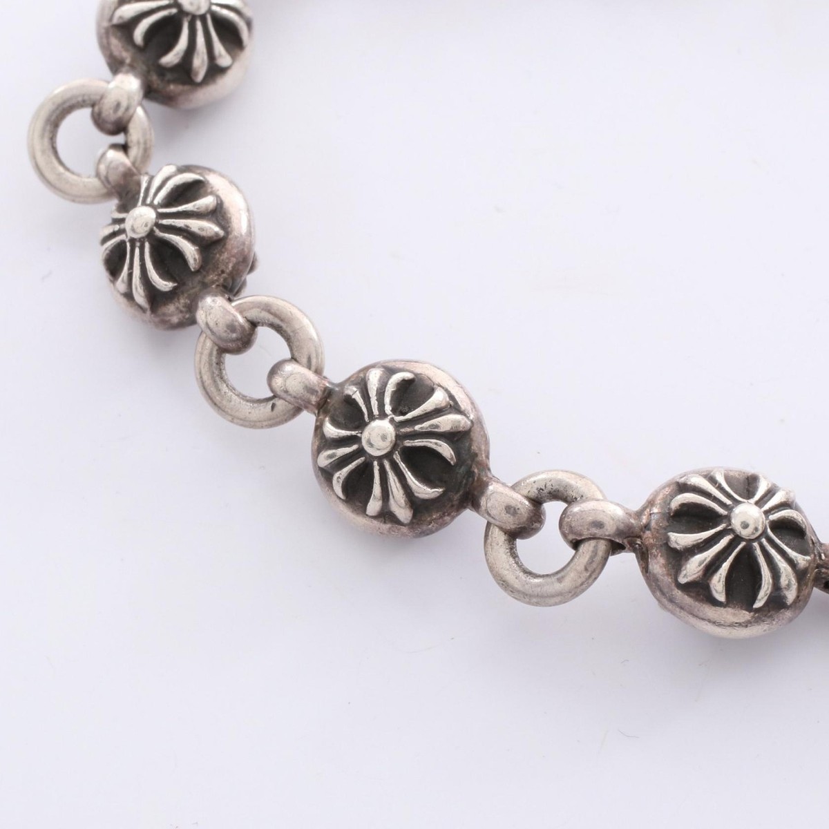 CHROME HEARTS Cross ball Bracelet 235430496000200 Silver925