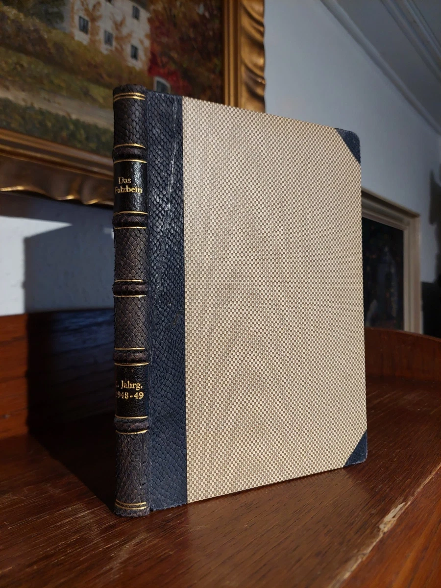 DAS FALZBEIN 1.JG 1948 Buchbinder BUCHBINDEREI Buchbinden HANDEINBAND Fischleder