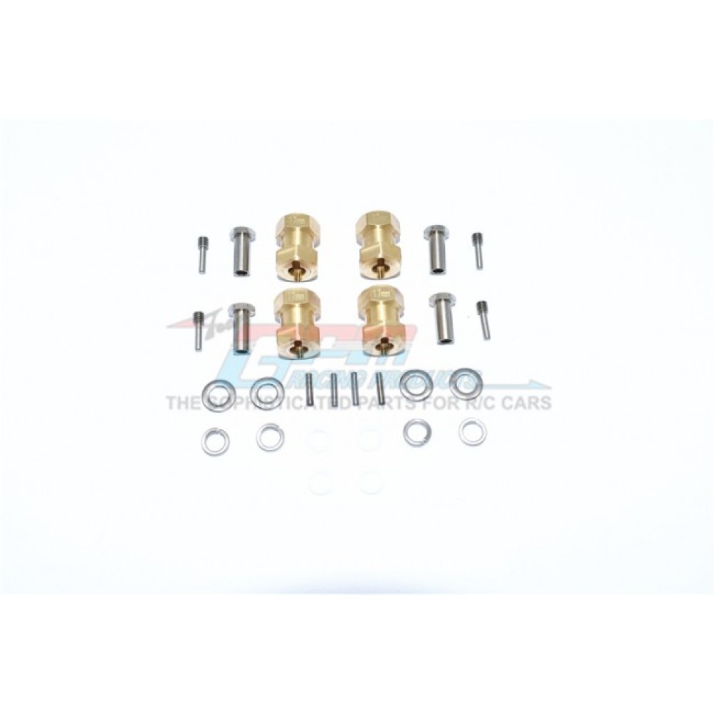 GPM RR010X/1217-OC Brass Wheel Hex Adapters 17mm For AXIAL RR10 Bomber