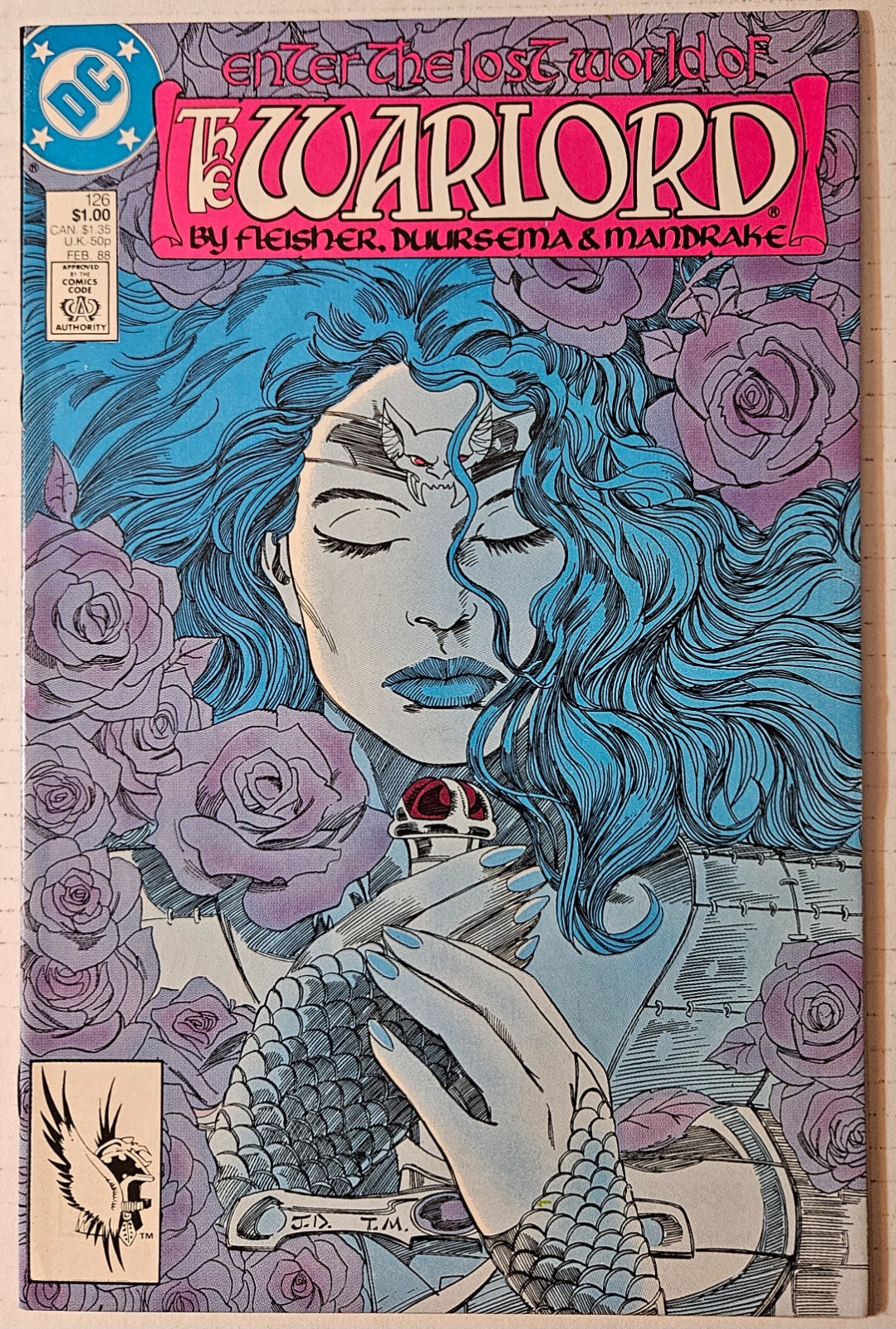 Warlord #126, DC Comics, 1988.  VF/NM.