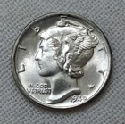 1940 P Mercury Dime UNC Unexamined