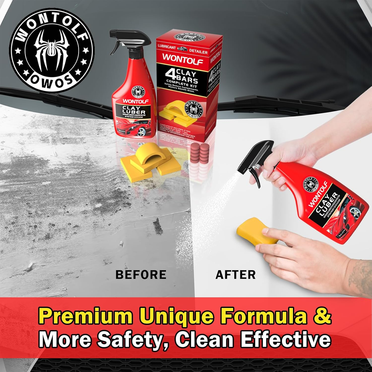 Heavy Duty Car Clay Bars Auto Detailing Clay Luber Synthetic Lubricant Kit, 4 Cl | eBay Heavy Duty Car Clay Bars Auto Detailing Clay Luber Synthetic Lubricant Kit, 4 Cl | eBay