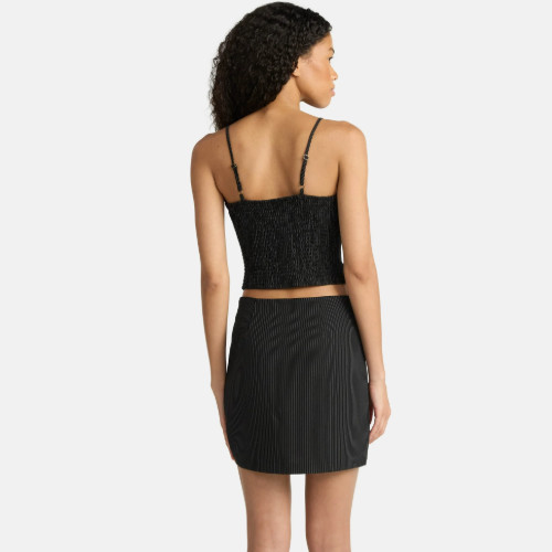 N.W.T No Boundaries Women's Woven Pinstripe Bustier Top and Mini Skirt* 2-Pc Set