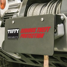 Tuffy Products 333-01 Flip-up License Plate Holder For Winches - Black