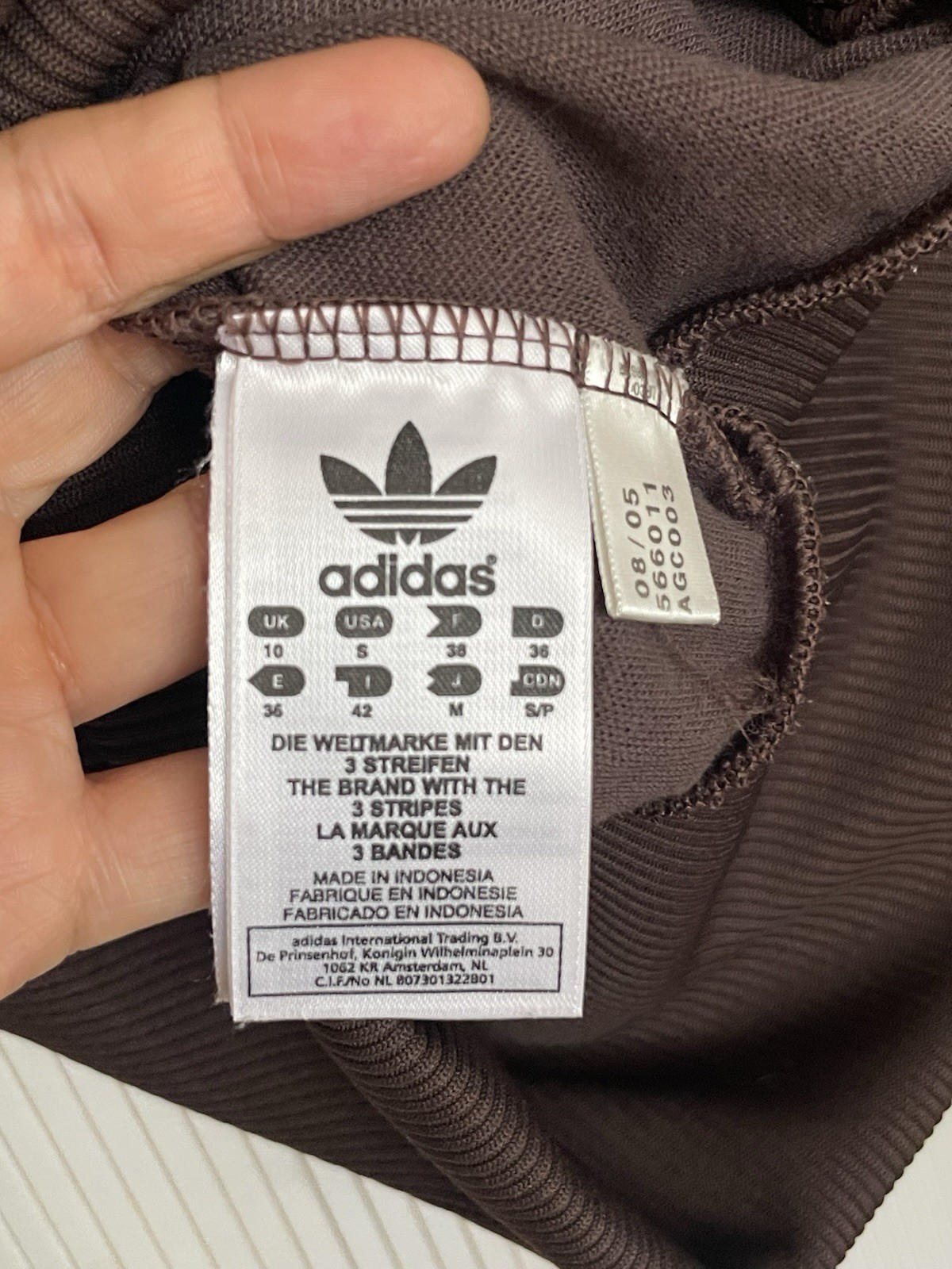RARE Vintage Adidas Brown Zip Track Jacket🤎🤎 Amy Winehouse’s Look! image 5