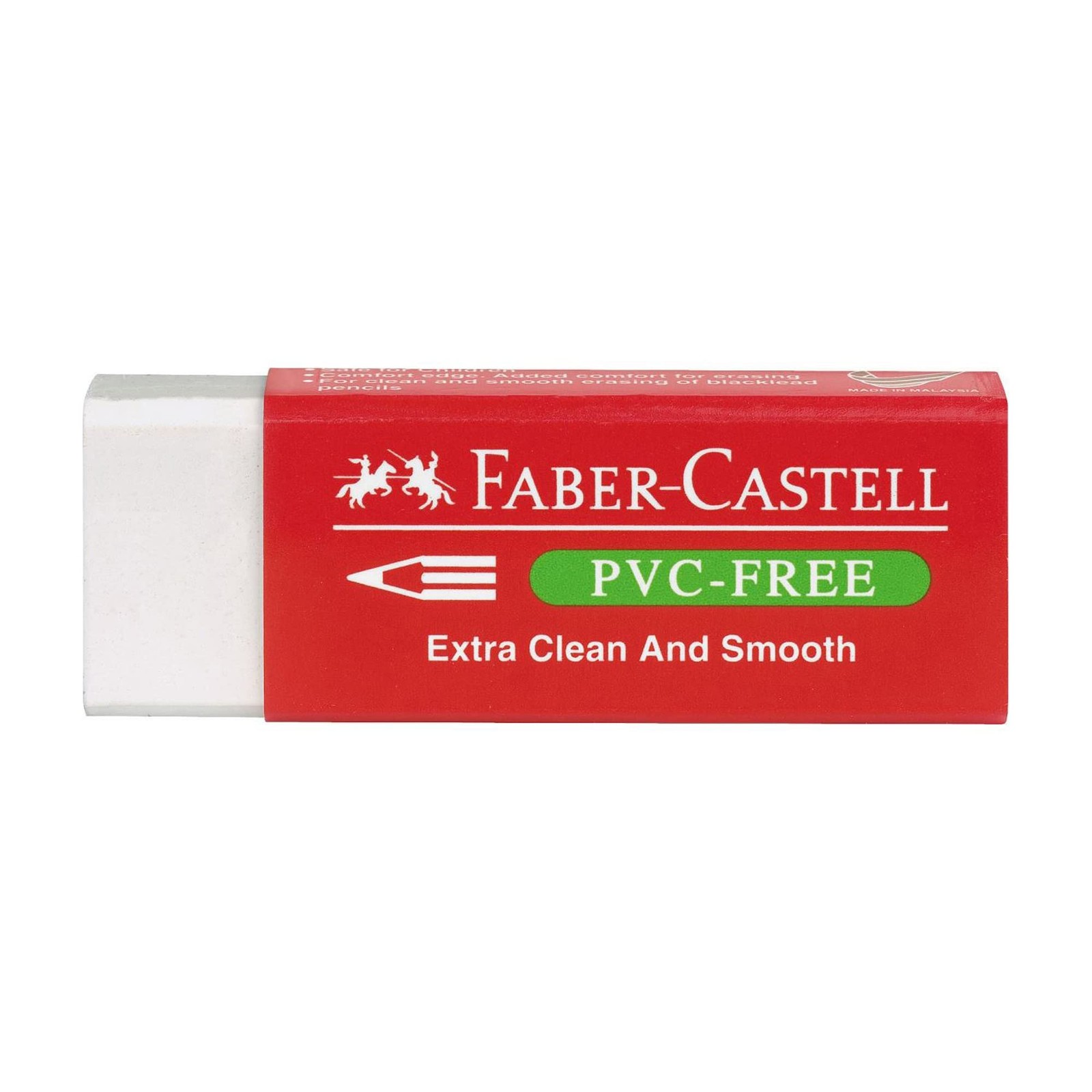 Faber-Castell 189520-BOX20 PVC Free Erasers (Pack of 20), Red