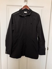 Vintage Adidas Women  s Climaproof Track Jacket Black Full zip front Medium