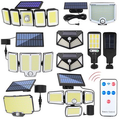 LED Solarleuchte mit Bewegungsmelder Außen Fluter Strahler Garten Solarlampe DE