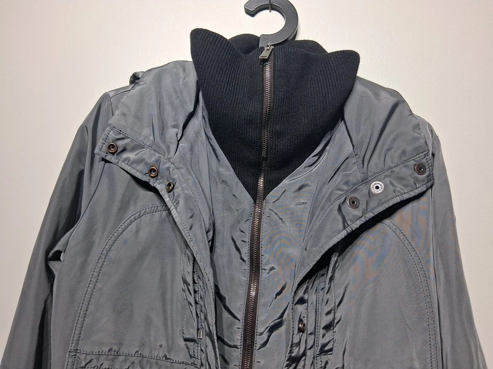 Chaqueta aislante con capucha abrigo urbano verde postal para mujer talla IT 42 US 6 Foto 3 de 4